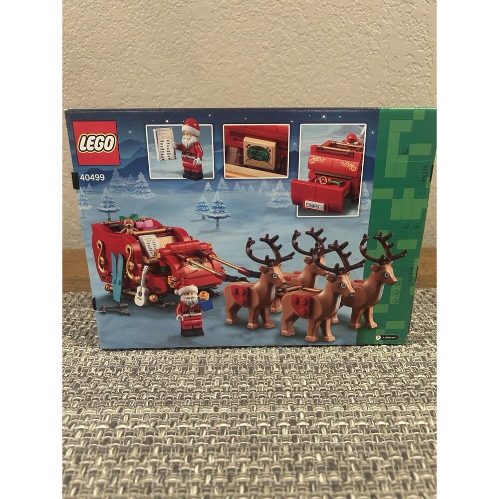 Lego Christmas Santa Reindeer Set Sleigh 40499 New In Box